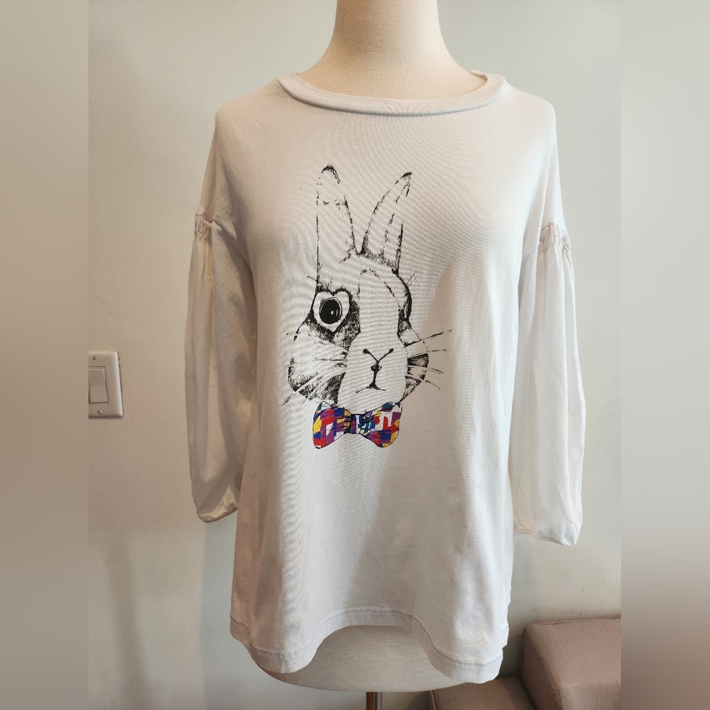 See by Chloe Graphic Bunny Tee, US Size 6